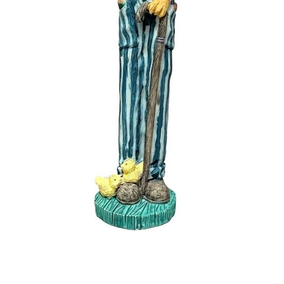 Vintage Resin Spring Easter Grandpa & Grandma Bunnies Pencil Figurines Set of 2 - Picture 8 of 10